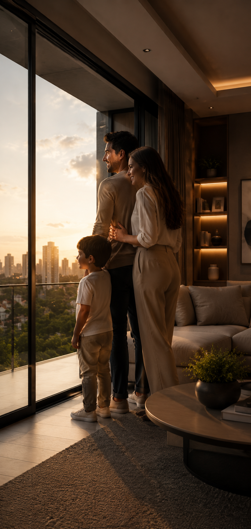 Interior de empreendimento residencial Delman com acabamento de alto padrão